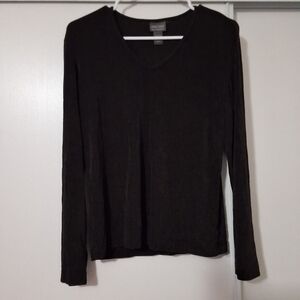 Additions By Chico's black Long Sleeve Blouse Size 1